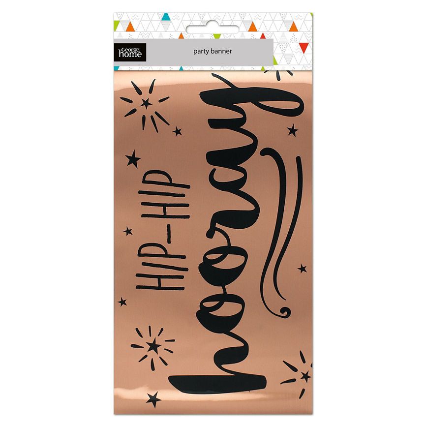 George Home Hip Hip Hooray Banner General Household ASDA   