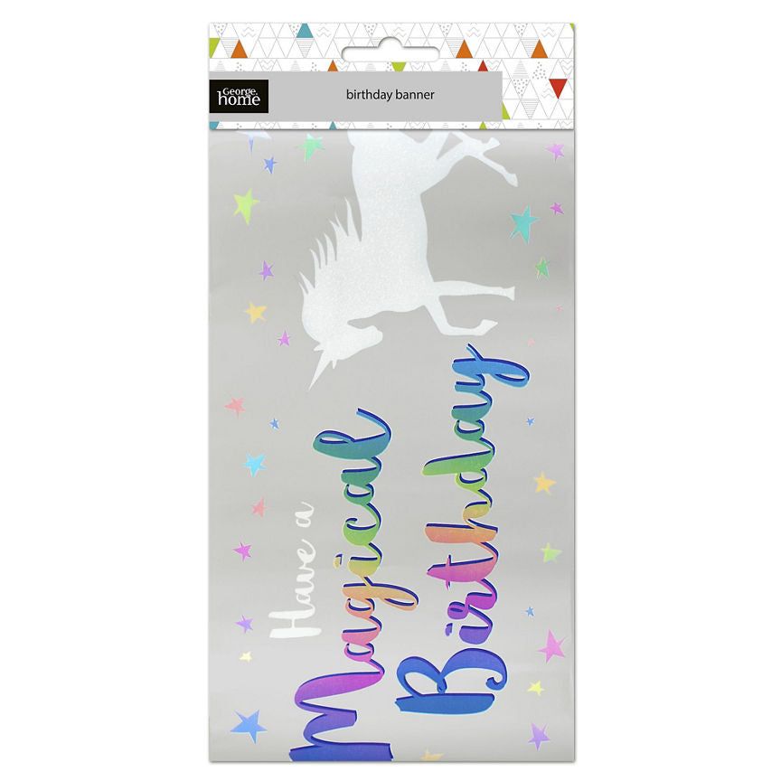 George Home UNICORN BANNER General Household ASDA   