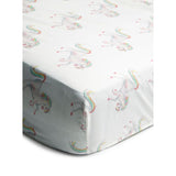 George Home White Unicorn Print Easy Care Single Fitted Sheet General Household ASDA   