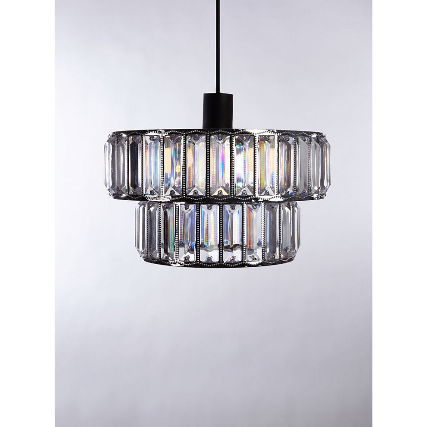 George Home Chrome Jewelled Ceiling Shade