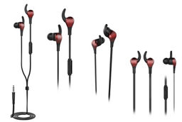 ONN Secure Earphones - Deep Red