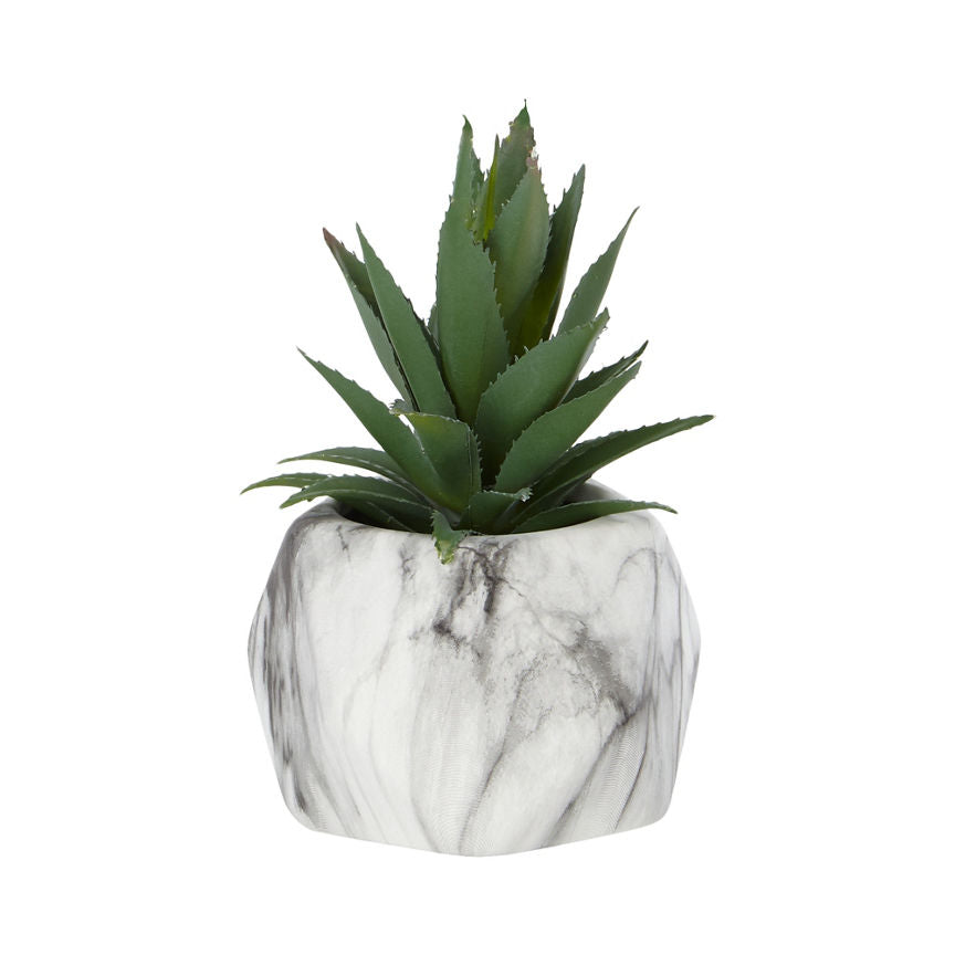 George Home Pineapple Marble Geo Pot - McGrocer