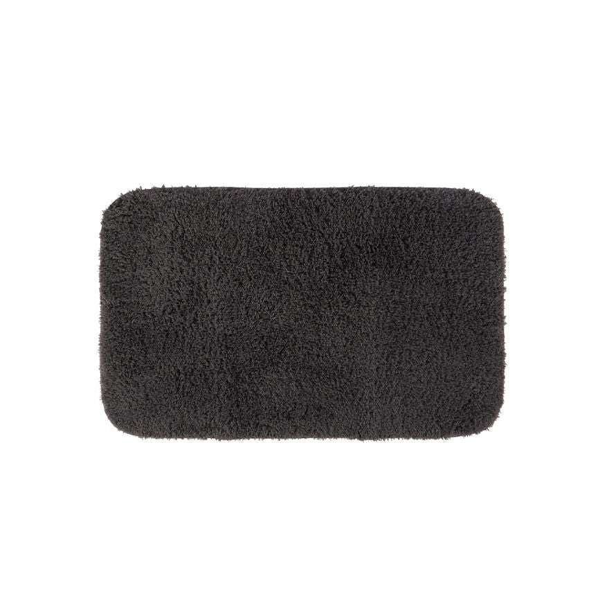 George Home Rubber Backed Bath Mat Charcoal - McGrocer