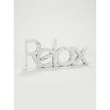 George Home White Marble Effect Relax Sign General Household ASDA   