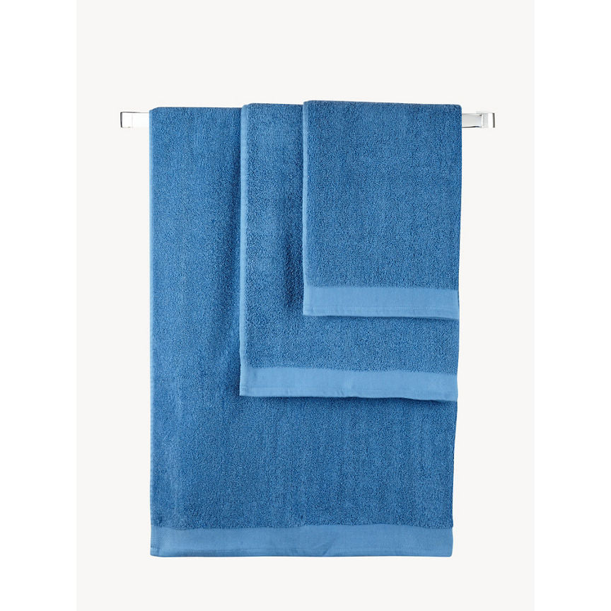 George Home Atlantic Blue Cotton Bath Sheet - McGrocer