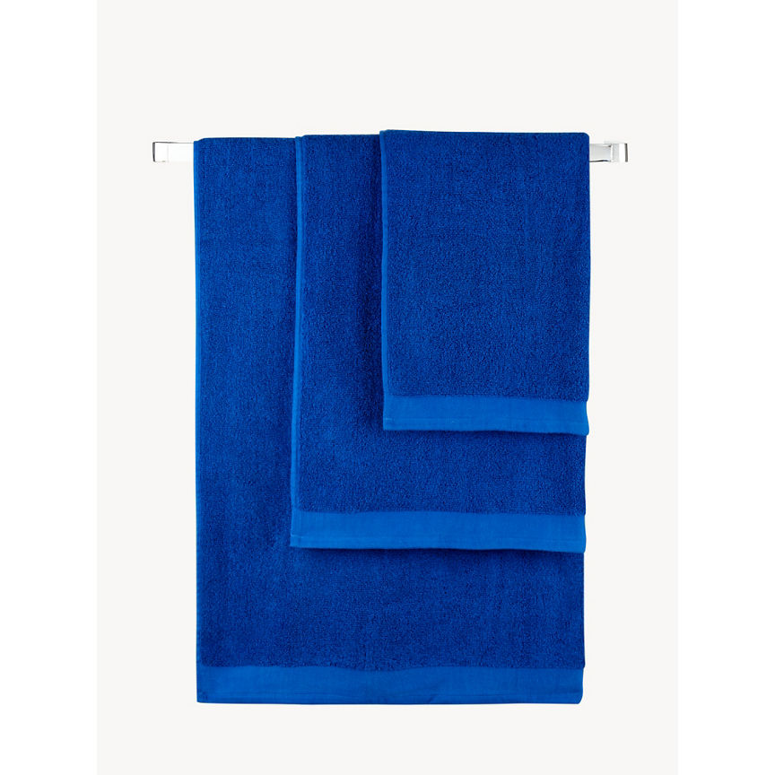 George Home Cobalt Blue Cotton Bath Towel - McGrocer