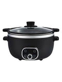 George Home 6L Digital Black &amp; Brass Slow Cooker