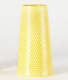 George Home Yellow Honeycomb Vase General Household ASDA   