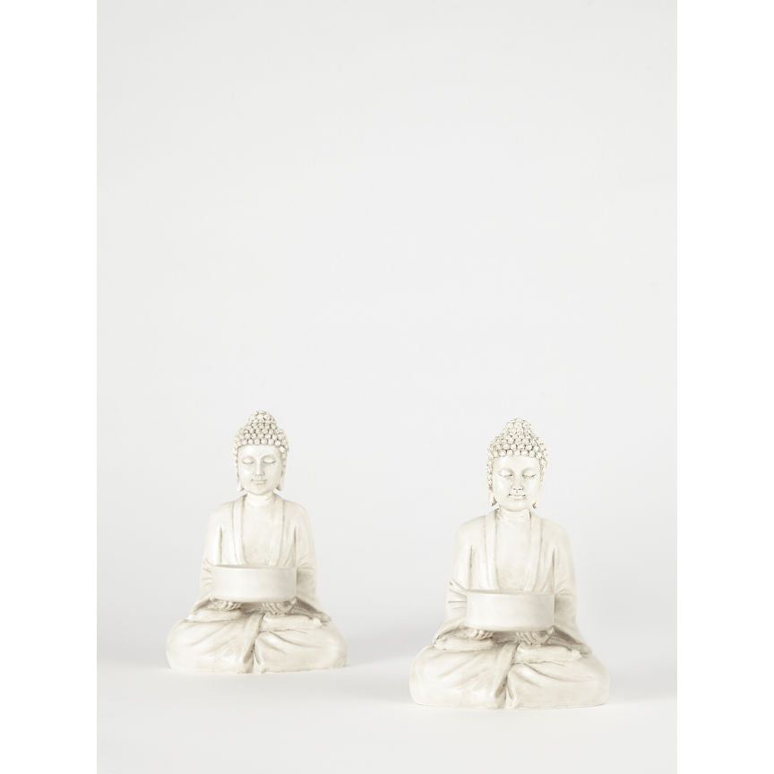 George Home Cream Buddha Tealight Holder General Household ASDA   