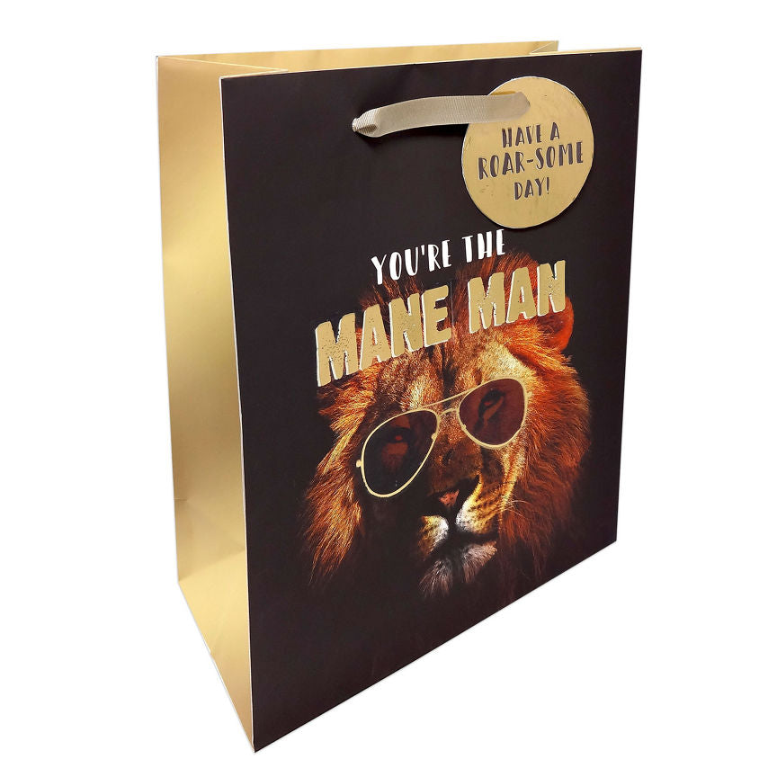 George Home Mane Man Lion Large Gift Bag - McGrocer