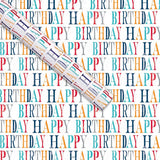 George Home Happpy Birthday Text Roll Wrap General Household ASDA   