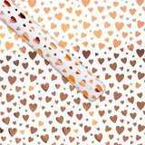 George Home Rose Gold Hearts Roll Wrap General Household ASDA   