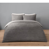 George Home Grey Luxury Washed Tufted Double Duvet Set General Household ASDA   