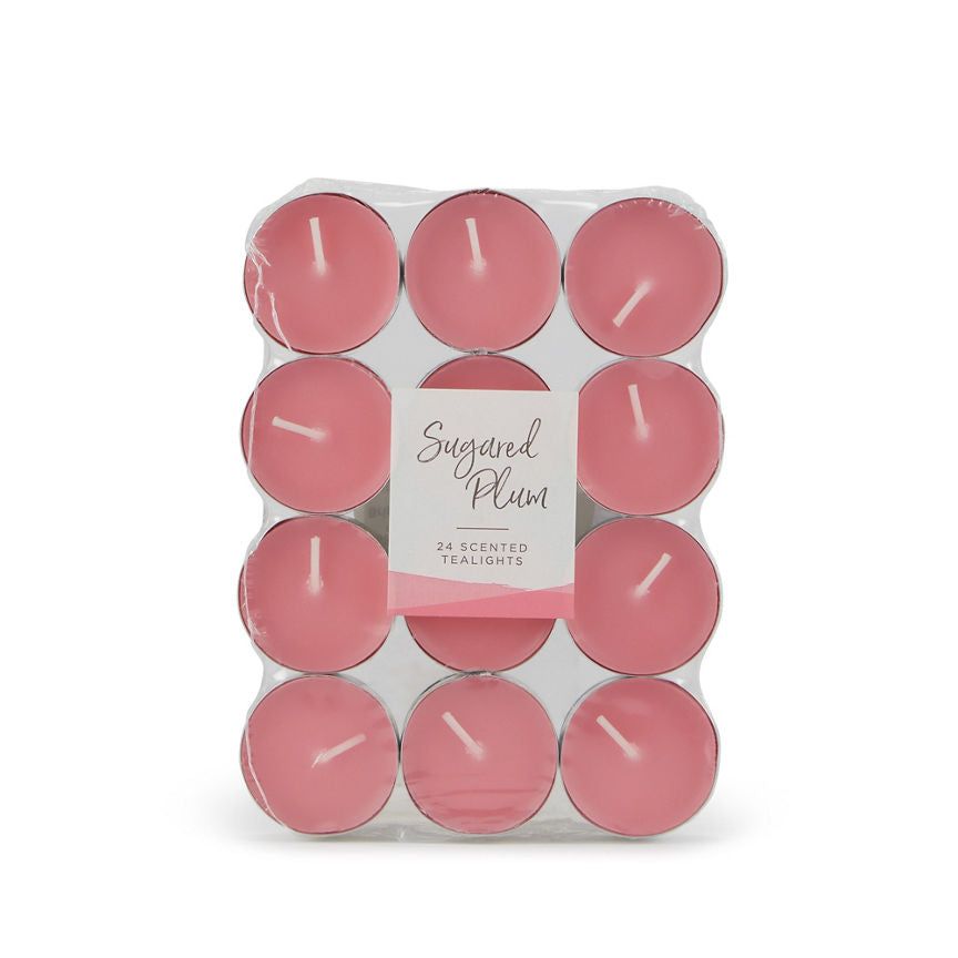 George Home Sugared Plum Tealights 24pk General Household ASDA   