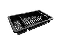 George Home Recycled Plastic Dish Drainer Black Accessories & Cleaning ASDA   
