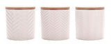 George Home White Knitted Canisters General Household ASDA   