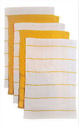 George Home Terry Teatowels Mustard