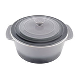 George Home Grey Round Casserole Dish Grey 2.5L General Household ASDA   