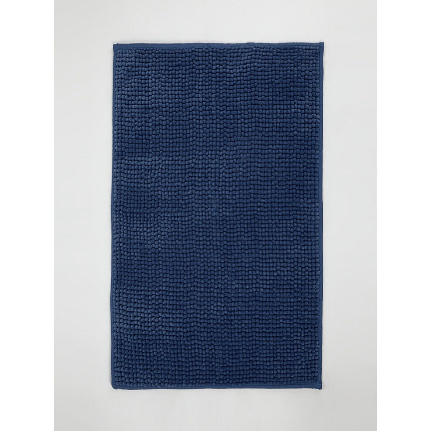 George Home Atlantic Blue Chenille Bath Mat General Household ASDA   