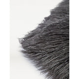 George Home Charcoal Mongolian Faux Fur Cushion General Household ASDA   