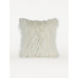 George Home White Mongolian Faux Fur Large Cushion General Household ASDA   