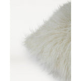 George Home White Mongolian Faux Fur Large Cushion General Household ASDA   