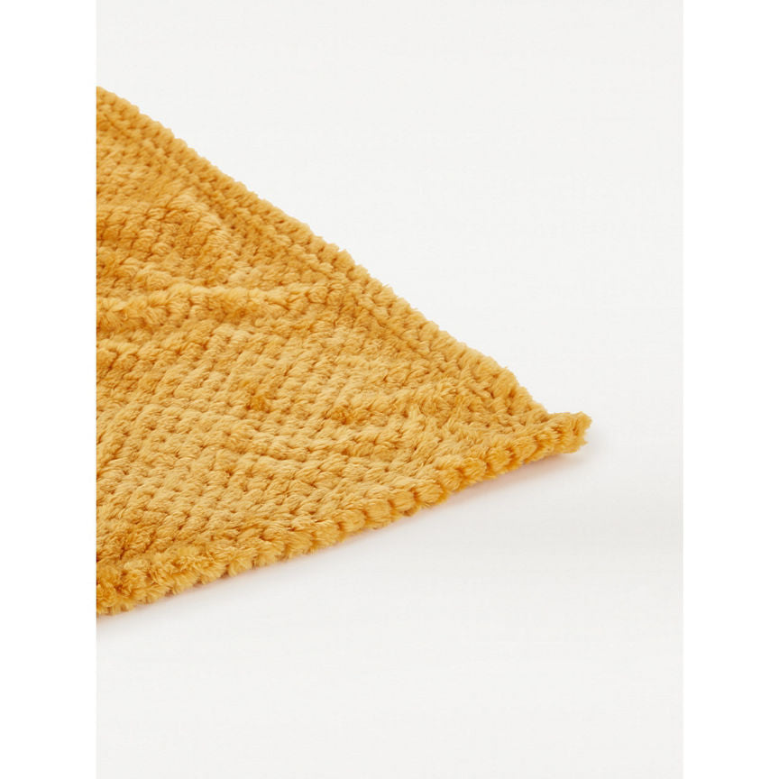 George Home Yellow Super Soft Waffle Knit Throw General Household ASDA   