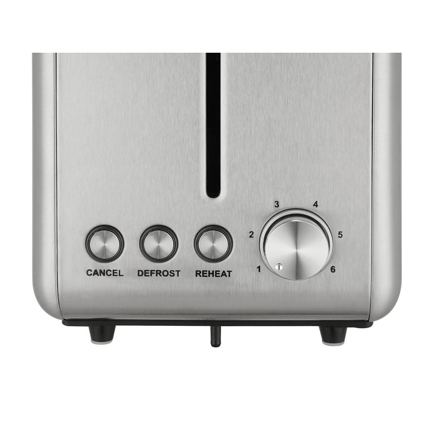 Toshiba Grey GST501G-20 Stainless Steel 2 Slice Toaster General Household ASDA   