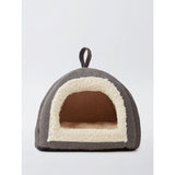 George Home Grey Cord Cat Igloo Carry Bed Cat Food & Accessories ASDA   