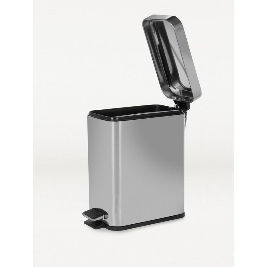 George Home Silver Rectangular Bin General Household ASDA   