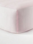 George Home Pink Smooth and Silky 100% Cotton Sateen Fitted Sheet Single - McGrocer