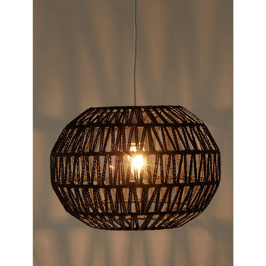 George Home Black Rattan Shade