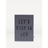 George Home Grey Let's Stay In Bed Sign General Household ASDA   