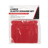Hyper Tough 4Pc Plastic Scraper Set - McGrocer