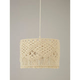 George Home Cream Macrame Drum Shade General Household ASDA   