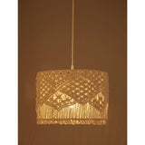 George Home Cream Macrame Drum Shade General Household ASDA   