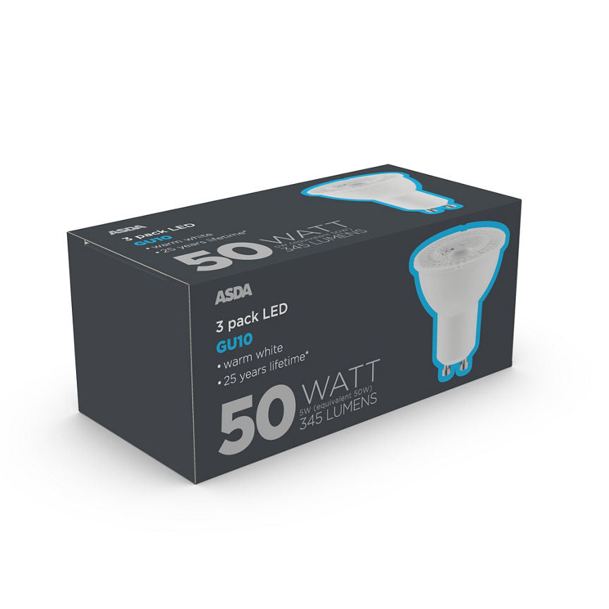 ASDA LED GU10 50W Lightbulb