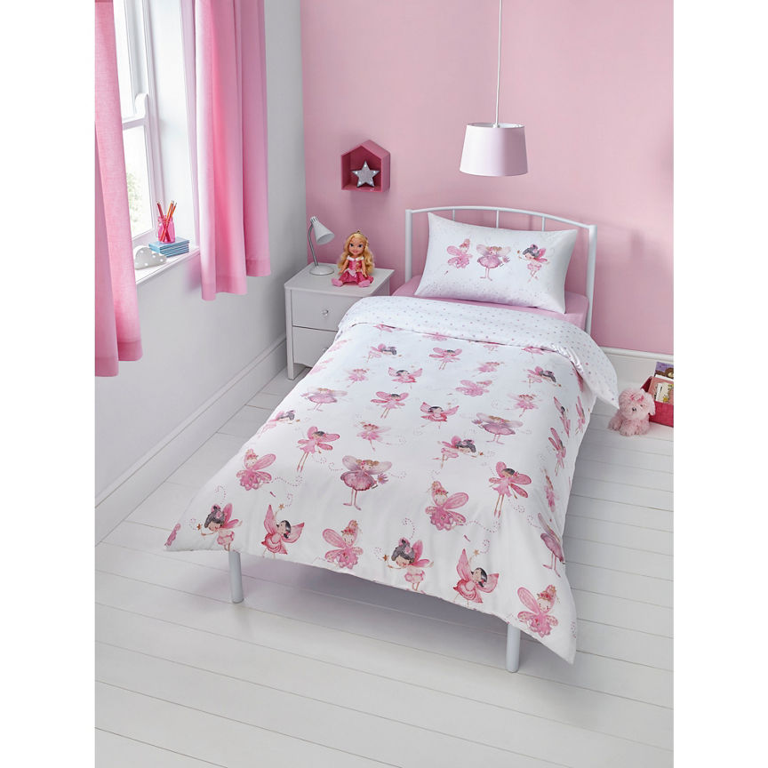 George Home Fairy Print Easy Care Reversible Single Duvet Set General Household ASDA   