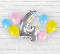 George Home Milestone Balloon Pack 4