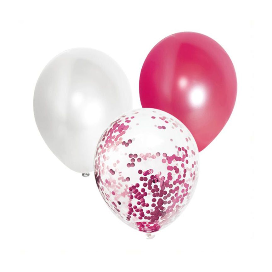 George Home Pink Confetti and Plain Balloon Pack General Household ASDA   