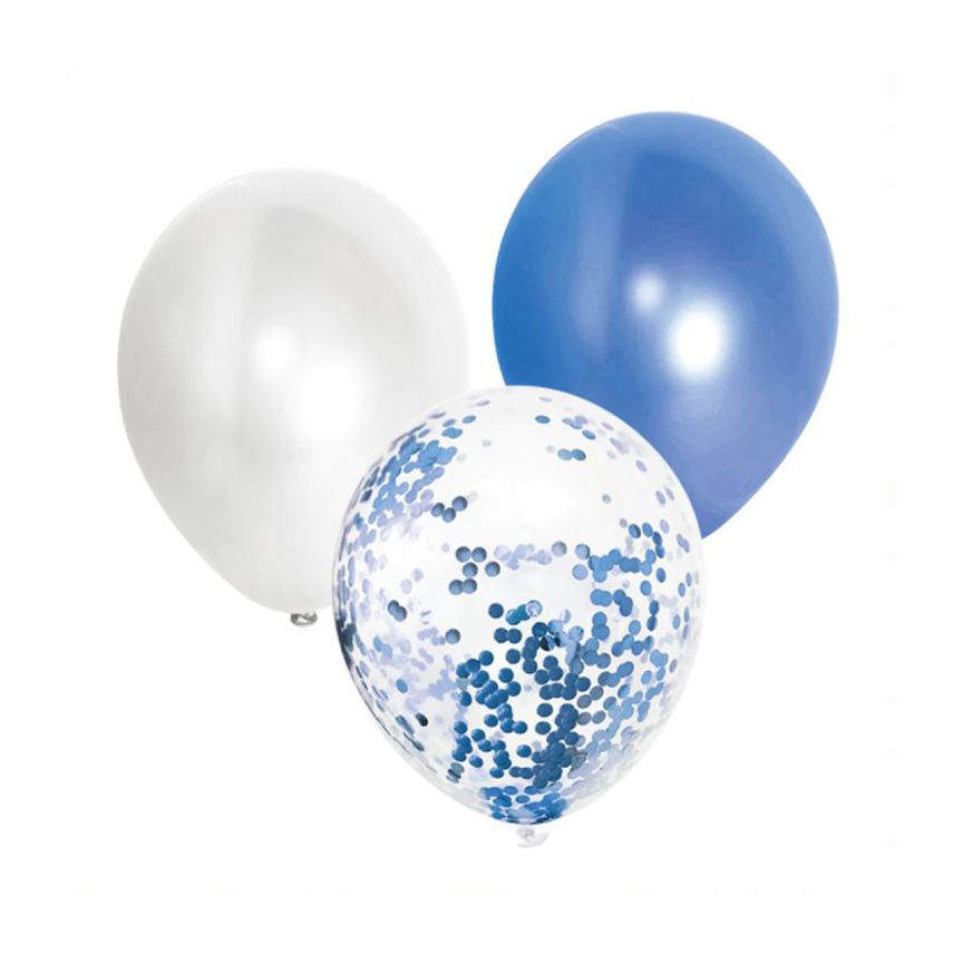 George Home Blue Confetti and Plain Balloon Pack General Household ASDA   