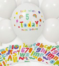 George Home Personalised Bright Balloons General Household ASDA   