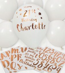 George Home Personalised Rose Gold Balloons General Household ASDA   