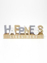 George Home Happiness Lives Here Sign