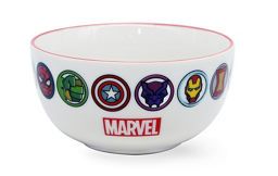 George Home White Marvel Logo Bowl General Household ASDA   