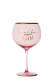 George Home Pink Slogan Gin Glass General Household ASDA   