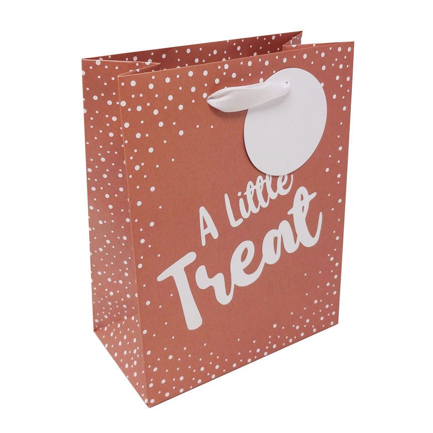 George Home Rose Gold Small Treat Gift Bag General Household ASDA   