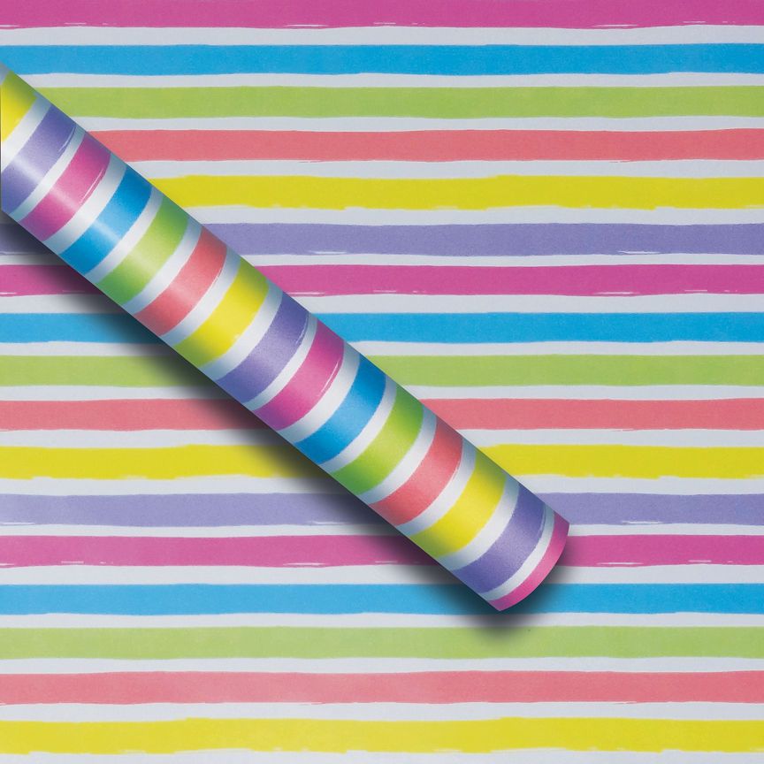 George Home Rainbow Stripe Roll Wrap General Household ASDA   