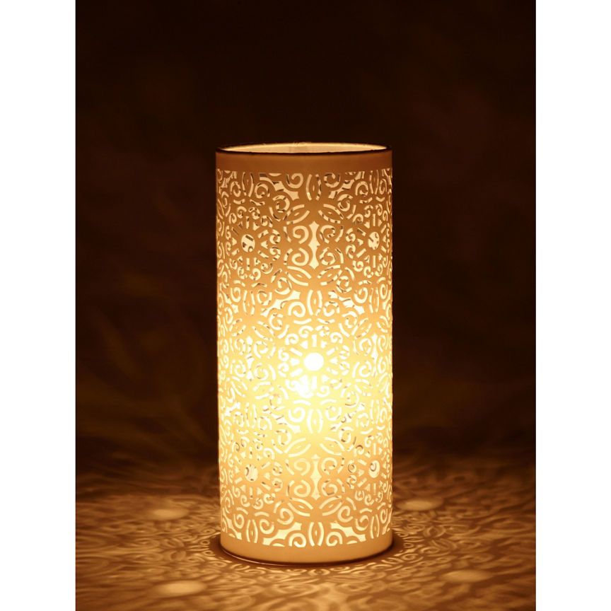 George Home Cream Laser Cut Table Lamp