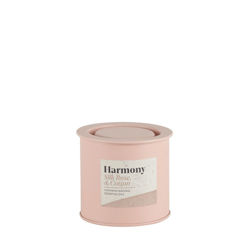 George Home Harmony Silk Rose & Cotton Tin Candle General Household ASDA   